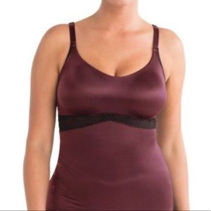 Ruby Ribbon lace full support bra-less cami NWOT